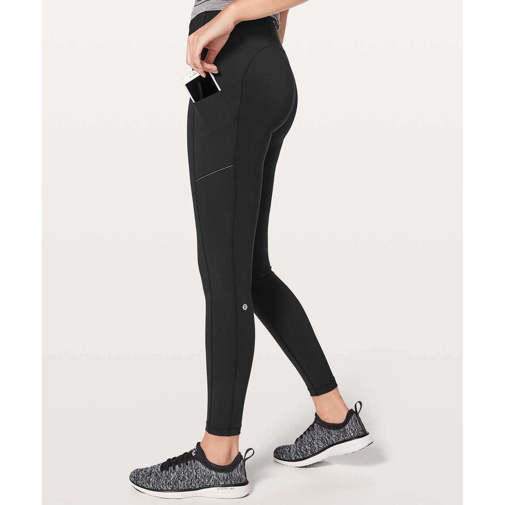 Lululemon Speed Up Tight Running Leggings Luxtreme Pockets Black Size 10